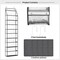 The Door Hanging Pantry Organizer 5-Shelf Room Organizer with Clear Plastic Pockets Behind The Door Storage Organizer Large Capacity Organizer for Closet Bedroom Bathroom (Grey)